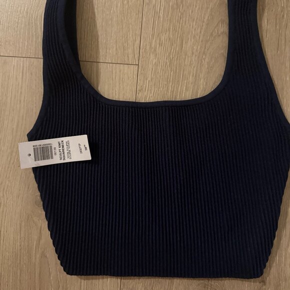 Aritzia ( Babaton ) Sculpt Knit Squareneck Cropped Tank - Picture 1 of 1